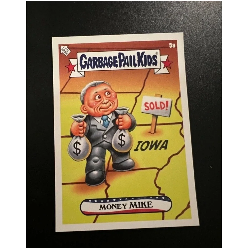 2020 Topps Garbage Pail Kids GPK Disgrace to the White House #5A Money Mike